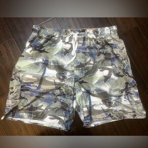 Newport Blue Camouflage Swim Shorts 2XL